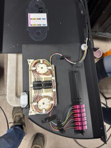 Bandeja de empalmes de fibra óptica